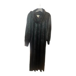 Vintage Sears Contemporary Collection Velvet Maxi House Dress NWT- M (12-14)